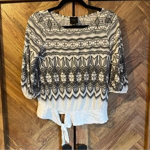 Anthropologie Deletta Tie Top XS